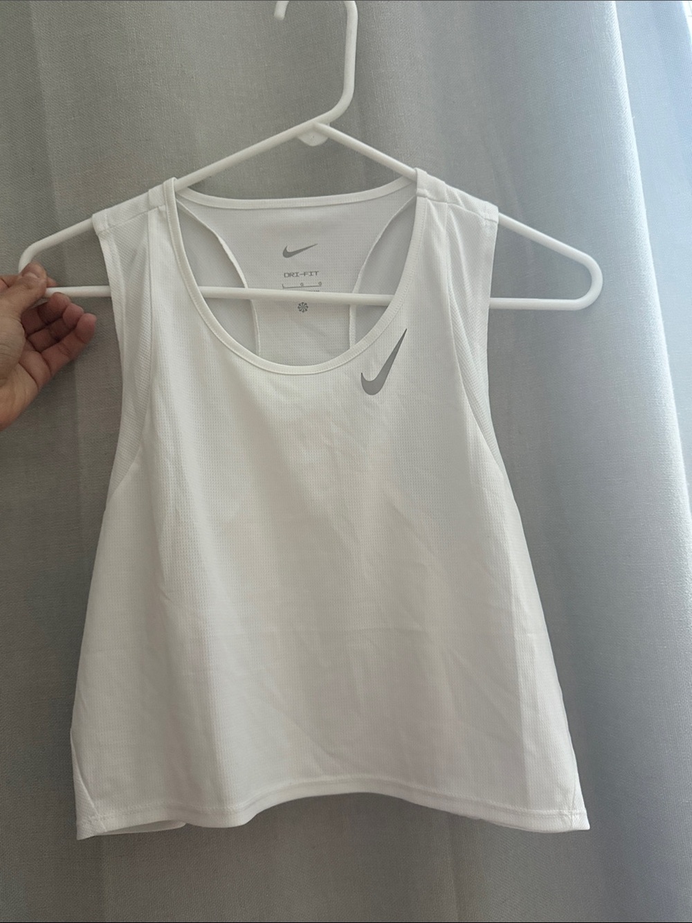 Nike White Dri-FIT Women's Athletic Tank